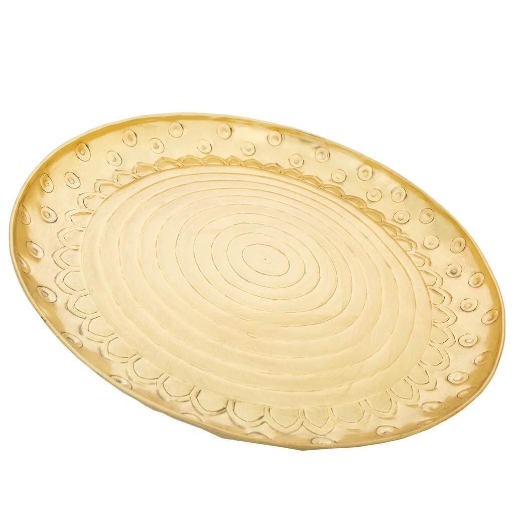 Plato decorativo de metal