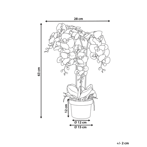 Beliani Planta artificial ORCHID Beliani Planta artificial ORCHID