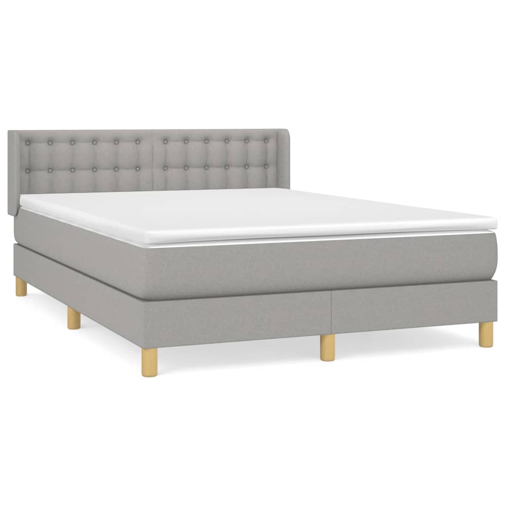 Cama box spring 140x190 Gris