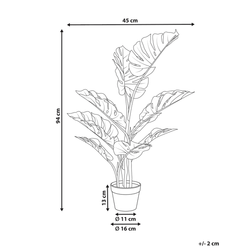 Beliani Planta artificial MONSTERA PLANT Beliani Planta artificial MONSTERA PLANT