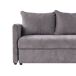 Beliani Sofá cama Poliéster HOLSEN Beliani Sofá cama Poliéster HOLSEN Gris Oscuro