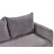 Beliani Sofá cama Poliéster HOLSEN Beliani Sofá cama Poliéster HOLSEN Gris Oscuro