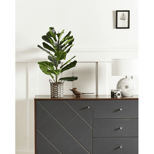 Beliani Planta artificial FIDDLE LEAF TREE