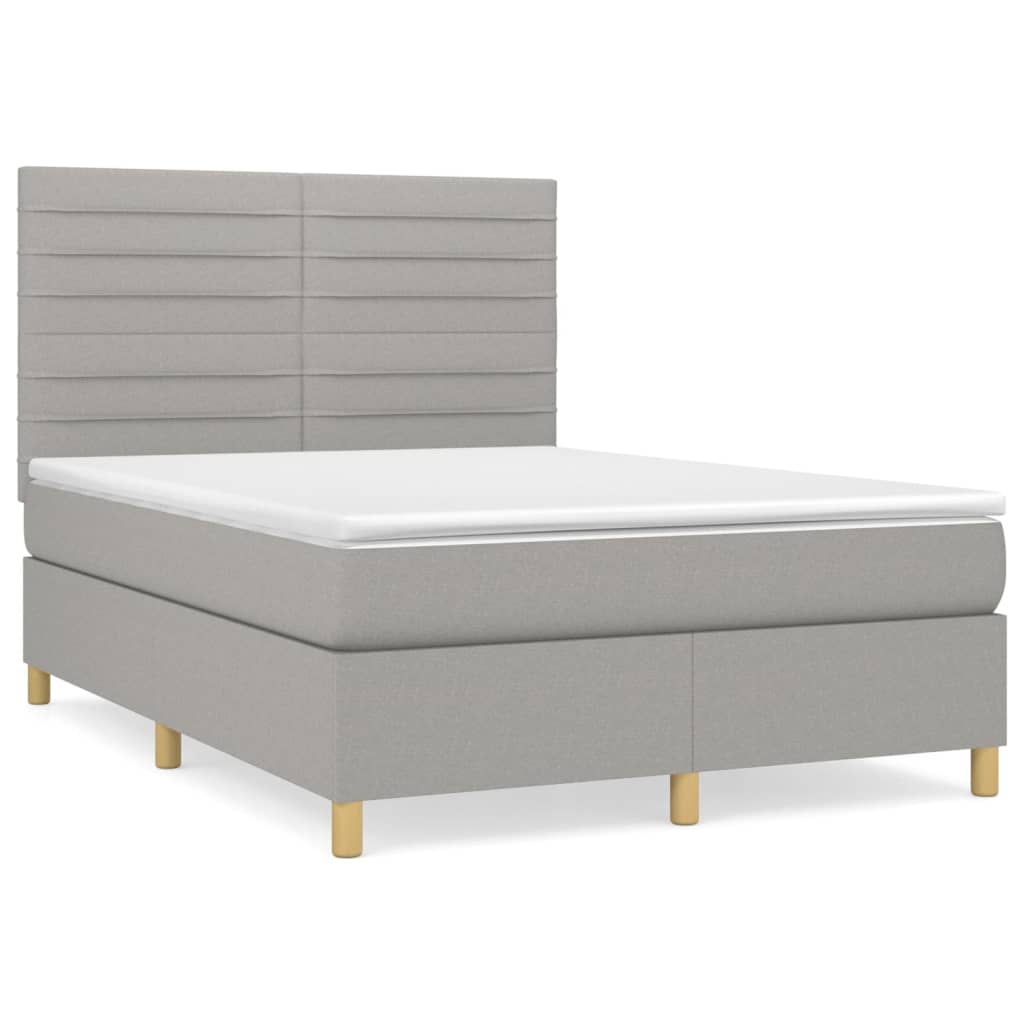 Cama box spring 140x200 Gris