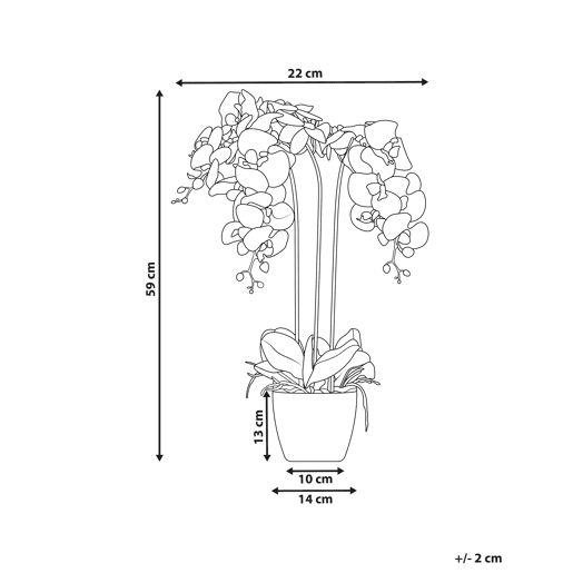Beliani Planta artificial ORCHID