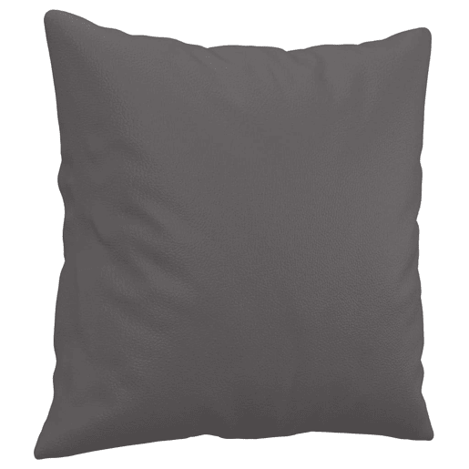 vidaXL Sofá 2 lugares + almofadas decorativas 140cm couro artif. cinza vidaXL Sofá 2 lugares + almofadas decorativas 140cm couro artif. cinza