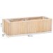 Cesto Rectangular de madera Cesto Rectangular de madera Marrón