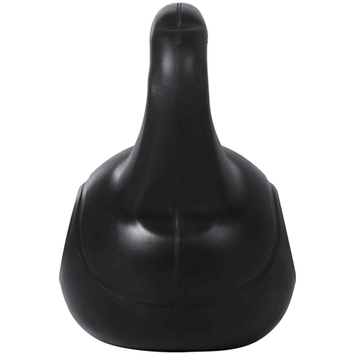 HOMCOM Peso Russo de 10 kg Kettlebell Preenchido de Areia com Punho Largo e Antiderrapante para Trenos em Casa e Ginásio 25x19x28 cm Preto