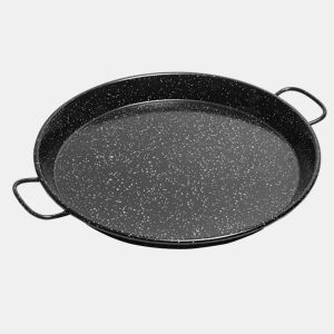 Briebe Levante Paellera Valenciana Indução 24 cm, Aço Esmaltado para 2 Porções de Paella, , Preto