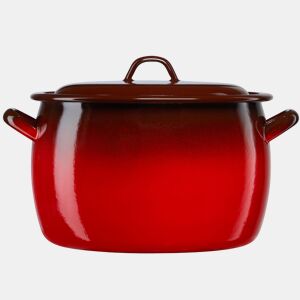 Briebe Ignea Caçarola Cozinha Aço Esmaltado 20cm, Panela Grande 5L, Indução, Fogo, Vintage, , Vermelho
