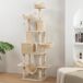 Árbol para Gato Aglomerado de Madera PawHut Árbol para Gato Aglomerado de Madera PawHut Crudo