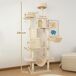Árbol para Gato Aglomerado de Madera PawHut Árbol para Gato Aglomerado de Madera PawHut Crudo