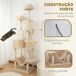 Árbol para Gato Aglomerado de Madera PawHut Árbol para Gato Aglomerado de Madera PawHut Crudo