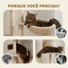 Árbol para Gato Aglomerado de Madera PawHut Árbol para Gato Aglomerado de Madera PawHut Crudo