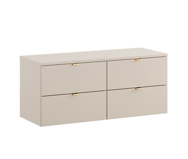 Mueble bajo lavabo 120cm encimera azel cachemira