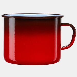 Briebe Ignea Caçarola Cozinha Ferver Leite Aço Esmaltado 14cm, Fervedor Vitrificado 1,8L, Indução, Fogo, Vintage, , Vermelho