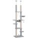 Árbol para Gato Aglomerado de Madera PawHut Árbol para Gato Aglomerado de Madera PawHut Gris