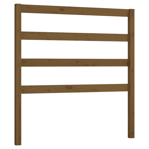 vidaXL Cabeceira de cama 81x4x100 cm pinho maciço castanho mel