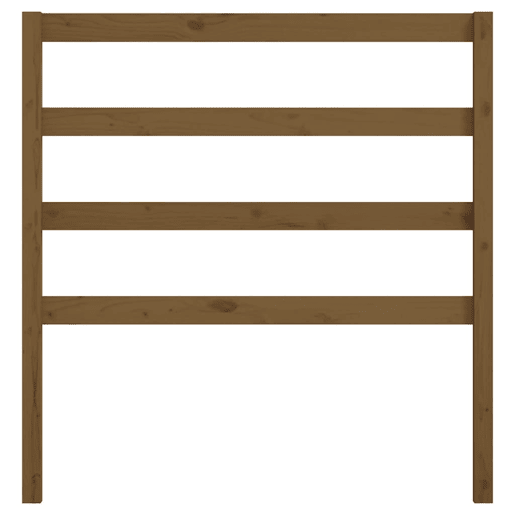 vidaXL Cabeceira de cama 81x4x100 cm pinho maciço castanho mel