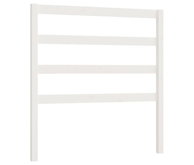 Vidaxl cabecero de cama madera maciza de pino blanco 95x4x100 cm