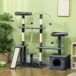 Árbol para Gato Aglomerado de Madera, Felpa PawHut Árbol para Gato Aglomerado de Madera, Felpa PawHut Gris