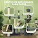 Árbol para Gato Aglomerado de Madera, Felpa PawHut Árbol para Gato Aglomerado de Madera, Felpa PawHut Gris