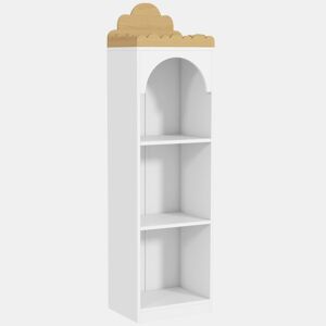AIYAPLAY Estante Infantil para Livros com 3 Níveis - Ideal para Quartos de Crianças, Creches, Branco e Natural