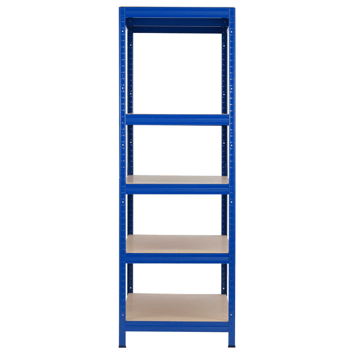 Estante Modular Azul com 5 Prateleiras Ajustáveis u200Bu200B180x120x60cm 1250Kg 7house