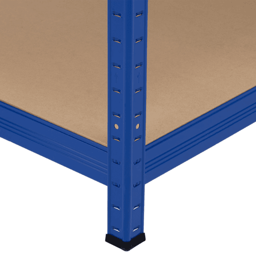 Estante Modular Azul com 5 Prateleiras Ajustáveis u200Bu200B180x120x60cm 1250Kg 7house