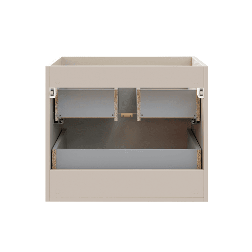 Conjunto móvel de lavatório duplo Azel Cachemire 120cm e coluna Conjunto móvel de lavatório duplo Azel Cachemire 120cm e coluna