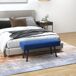 Banco de Cama Poliéster, Espuma HOMCOM Banco de Cama Poliéster, Espuma HOMCOM Azul