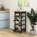 Carrito de Cocina MDF, Metal HOMCOM, hogar - cocina Carrito de Cocina MDF, Metal HOMCOM, hogar - cocina Negro