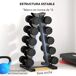 Estante para Mancuerna Acero SPORTNOW, deportes y ocio - pesas Estante para Mancuerna Acero SPORTNOW, deportes y ocio - pesas Negro