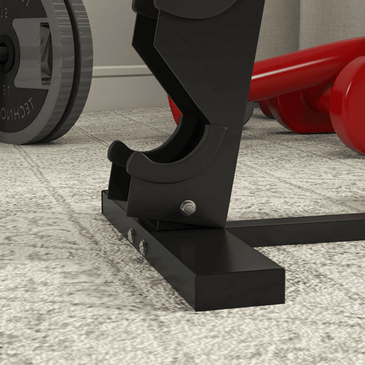 SPORTNOW Suporte para Halteres de 5 Níveis Suporte de Armazenamento para Halteres de Aço para Treinamento em Ginásio Casa Carga 100 kg 35x33x66 cm Preto