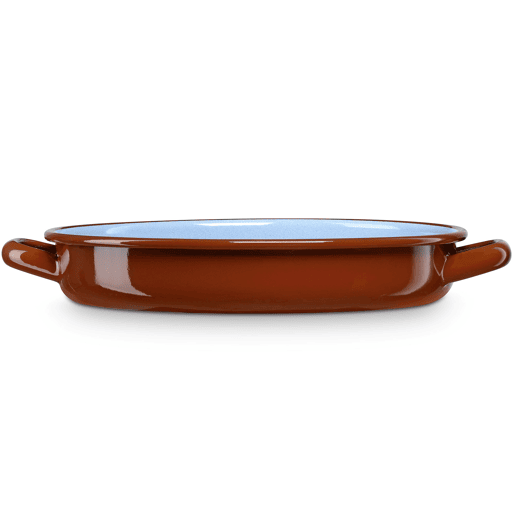 Briebe Terra Caçarola Baixa Indução 34 cm Tigela Aço Esmaltado 4 L, Vintage Fogo, Forno, , Marrom Briebe Terra Caçarola Baixa Indução 34 cm Tigela Aço Esmaltado 4 L, Vintage Fogo, Forno, , Marrom