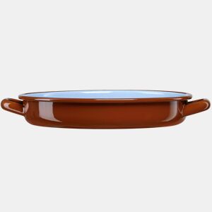 Briebe Terra Caçarola Baixa Indução 20 cm Tigela Aço Esmaltado 1,2 L, Vintage Fogo, Forno, , Marrom
