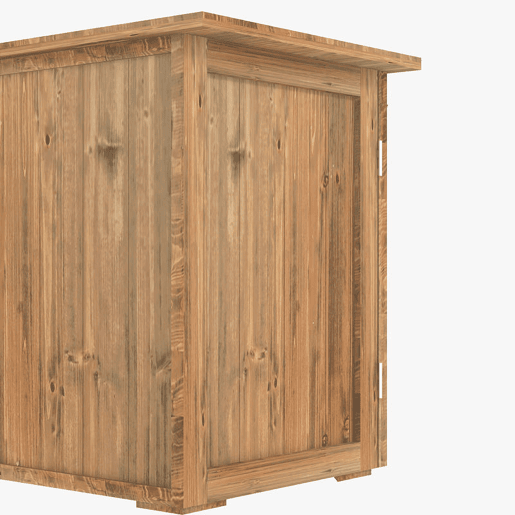 Outsunny Ármário de Jardim Abrigo de Madeira para Exterior com 2 Portas Magnéticas Abrigo para Armazenamento de Ferramentas 77x55x72 cm Marrom