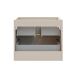 Conjunto de muebles con doble lavabo encastrado y columna Azel 120 Conjunto de muebles con doble lavabo encastrado y columna Azel 120 Beige