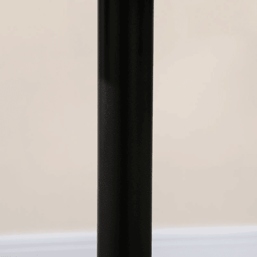 HOMCOM Mesa de Cozinha Redonda Mesa de Jantar Moderna para 2 Pessoas com Base de Aço e Almofadas Antiderrapantes Ø70x75 cm Preto