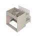 Mueble bajo lavabo 2 compartimientos encimera Izae 80 Mueble bajo lavabo 2 compartimientos encimera Izae 80 Beige
