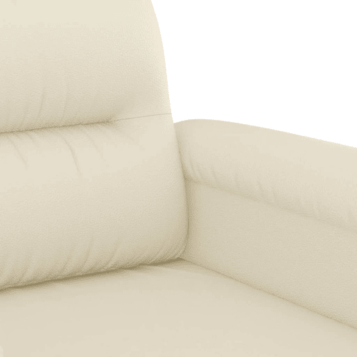 vidaXL Poltrona 60 cm couro artificial creme vidaXL Poltrona 60 cm couro artificial creme