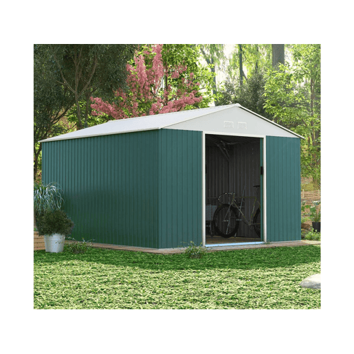 Depósito para Jardim de Metal Rosas 10,85 m²
