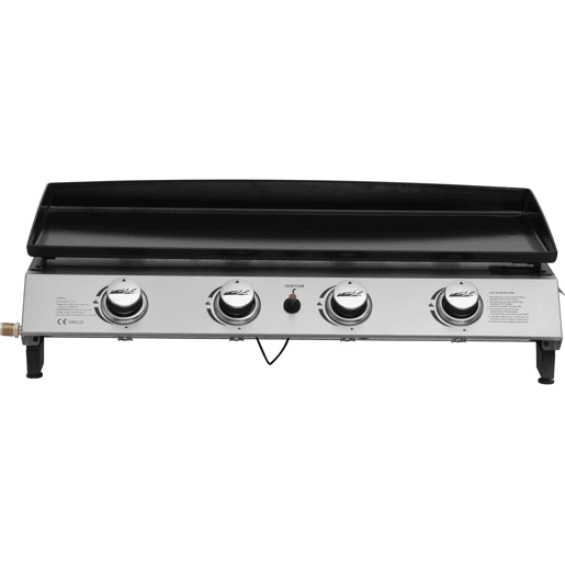 Plancha a gás 4 queimadores Jolly - 10 Kw - Cinza