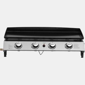 Plancha a gás 4 queimadores Jolly - 10 Kw - Cinza