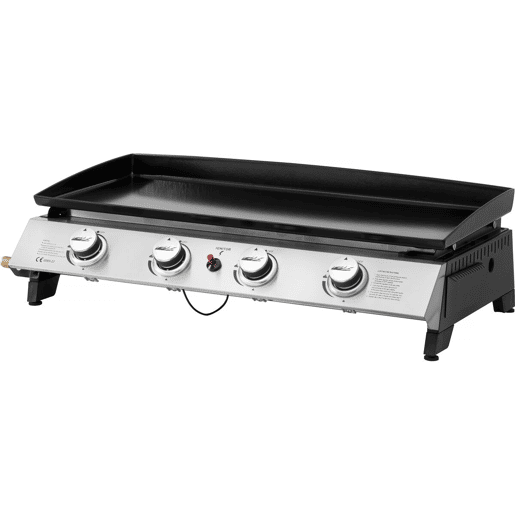 Plancha a gás 4 queimadores Jolly - 10 Kw - Cinza