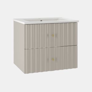 Móvel lavatório simples embutido 60cm Izae Caxemira