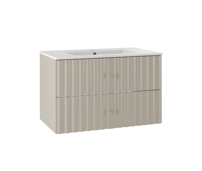 Mueble lavabo individual encastrado 80cm izae cachemira