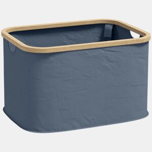 HOMCOM Cesto para Roupa Dobrável Cesto para Roupa Suja 36 L com Pega para Casa de Banho Dormitório Lavandaria 44,3x33,3x26,5 cm Cinza