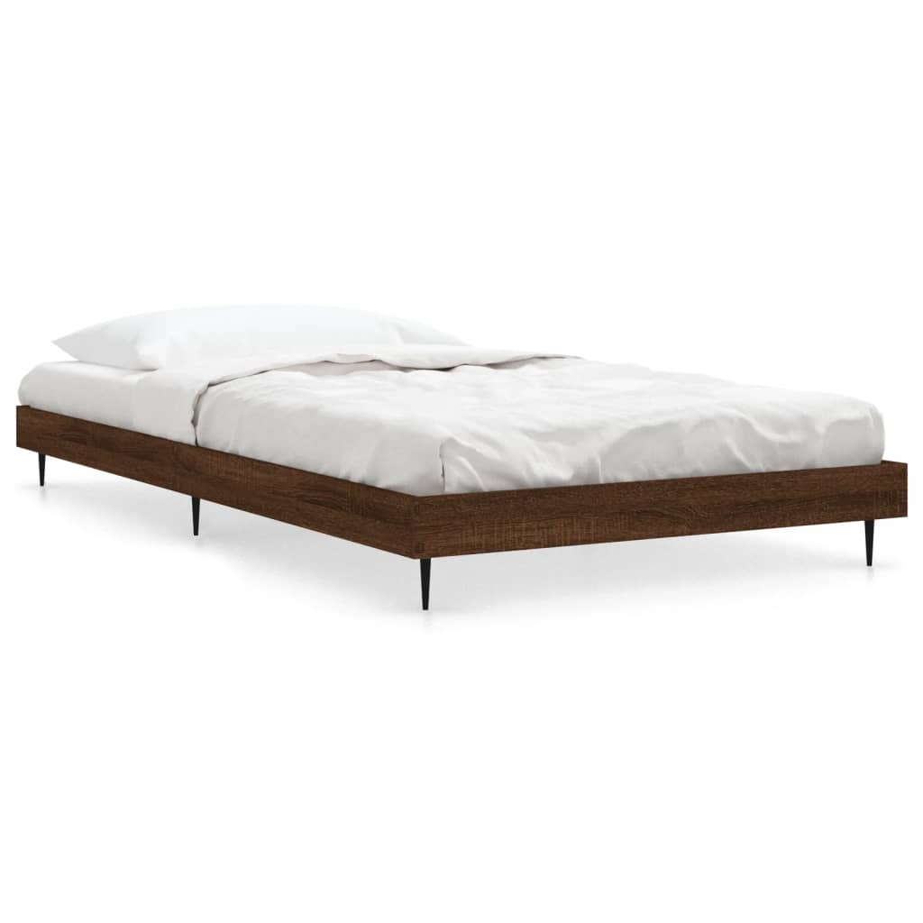 Estructura de cama 90x200 Madera Oscura