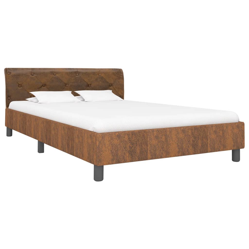 Estructura de cama 140x200 Marrón